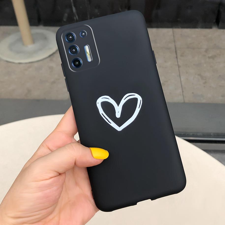 Für Motorola Moto G9 Plus Hülle Mode Liebesherz Weiche Abdeckung Silikon TPU Funda Für Moto G9 Plus XT2087-1 G9Plus Handy Tasche Hüllen