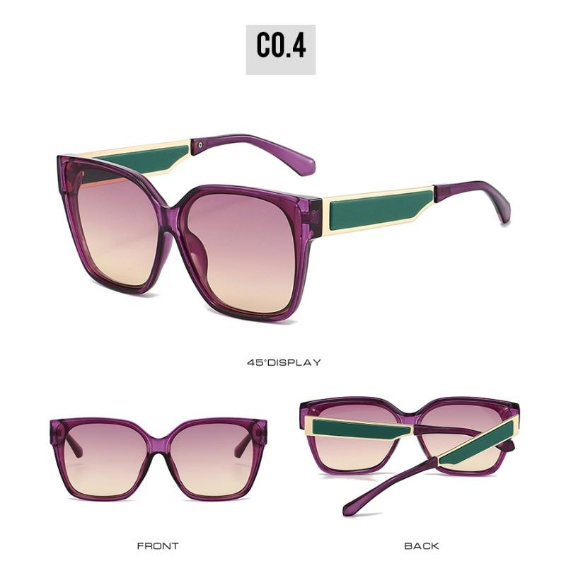 New Retro Square Black Sunglasses For Men Women Outdoor Protection Gradient Shades Uv400 Classic Trendy Driving Sun Glasses