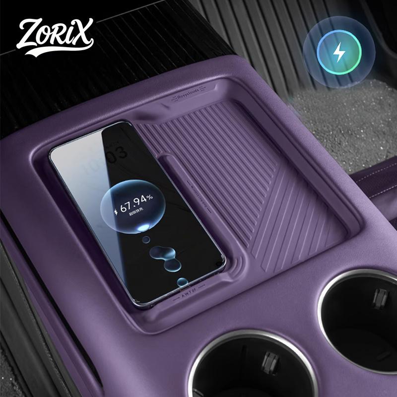 For AVATR 07 2024-2026 15W 50W Wireless Charging Silicone Pad Central Control Charger Non-Slip Protector Cover Accessories