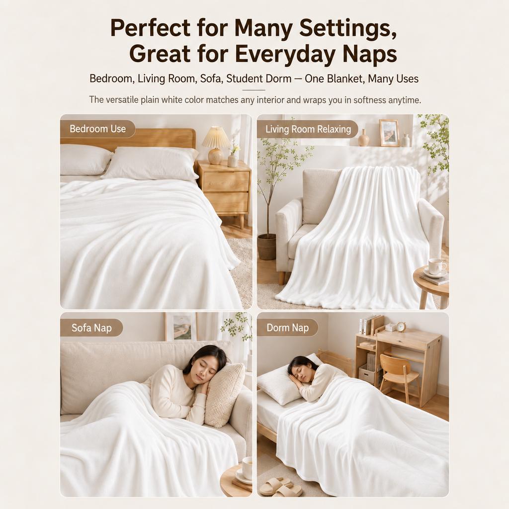 Manchester City Designed Flannel blanket for bedroom, living room, sofa, and nap