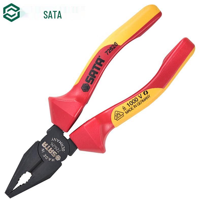 SATA G-Series VDE Insulated Combination Pliers 7 inch
