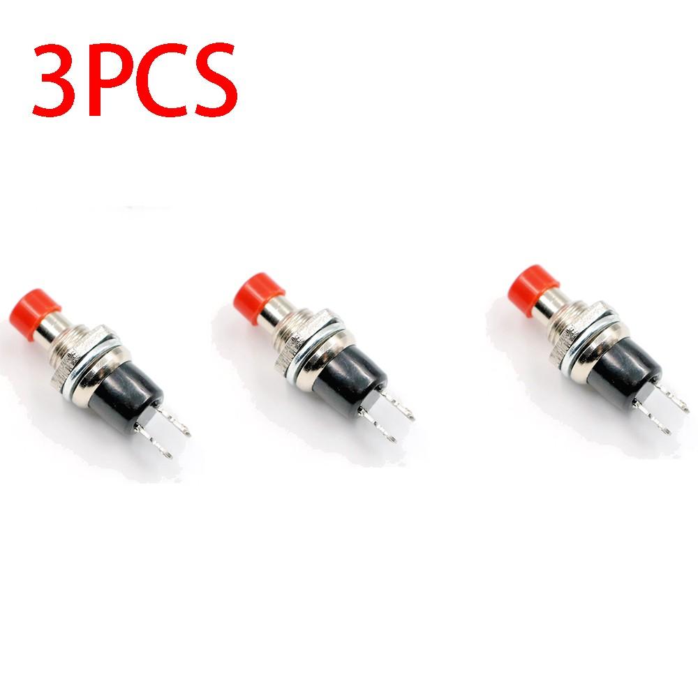 3Pcs Momentary Push Button Switch ON-(OFF) SPST Normally Closed Contacts Model
