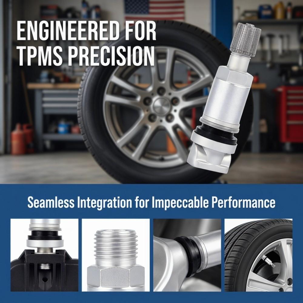 Aluminum TPMS Repair Kit Corrosion-Resistant TPMS Valve Stem  Tire Replacement Matching
