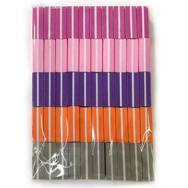 50Pcs Mini Buffing Sanding Files Block Pedicure Manicure Care Nail Art Buffer Polish Manicure Pedicure Nail File 100/180