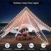 1/2pcs LED Fairy Strip Light Outdoor Solar Lawn Lamp Garden Christmas Wedding Party Decoration Garland Waterproof String Light