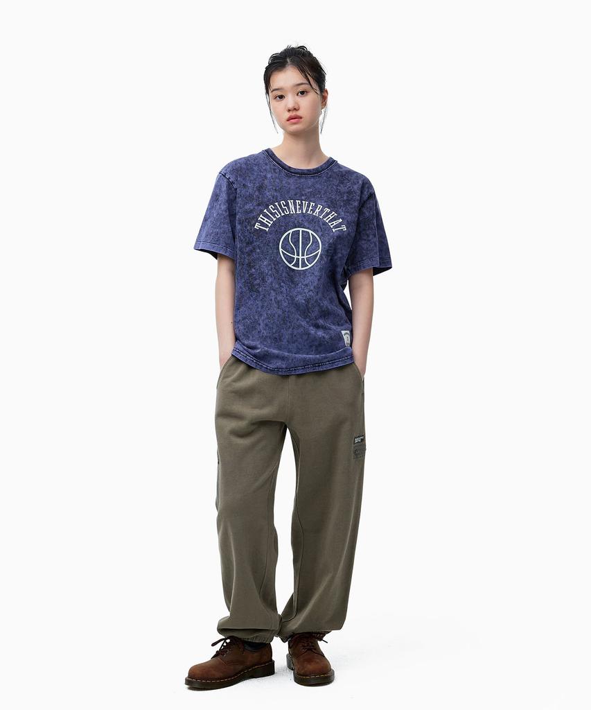 THISISNEVERTHAT Faded Basketball Tee Purple Blue