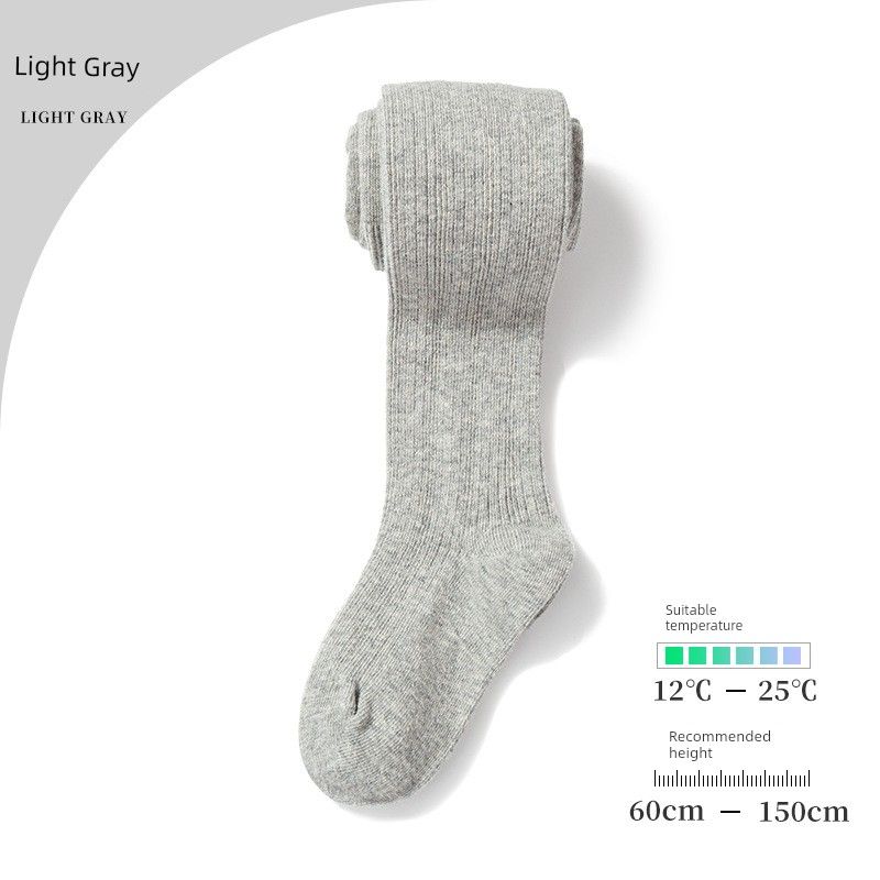 Children's Leggings Spring and Autumn Style Pure Cotton Tights Baby White Outerwear Leggings Thickened Girls' Pantyhose Trendy