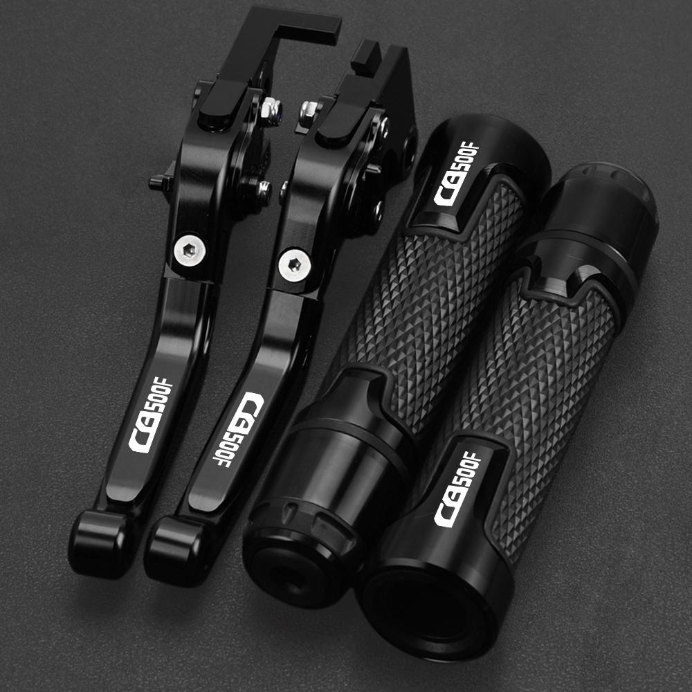 Motorcycle Aluminum Adjustable Brake Clutch Levers Handlebar Grips FOR HONDA CB500F CB 500F 500 F 2013 2014 2015 2016 2017