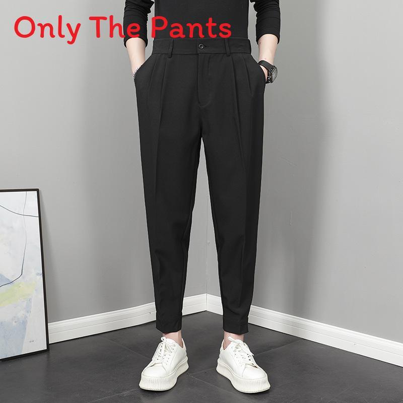 Men Spring Casual Trousers With Stretch Fabric For Daily Wear Youth Fashion