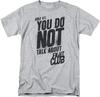 Fight Club Men's T Shirt First Rule Retro 90S Movie Graphic Printed Sports Tee Grey L Colour5