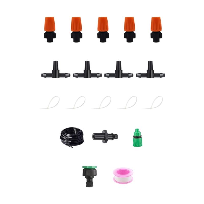 Adjustable Angled Garden Sprinkler Set Drip Irrigation System Heat Resistant For Efficient Watering In Yard And Lawns
