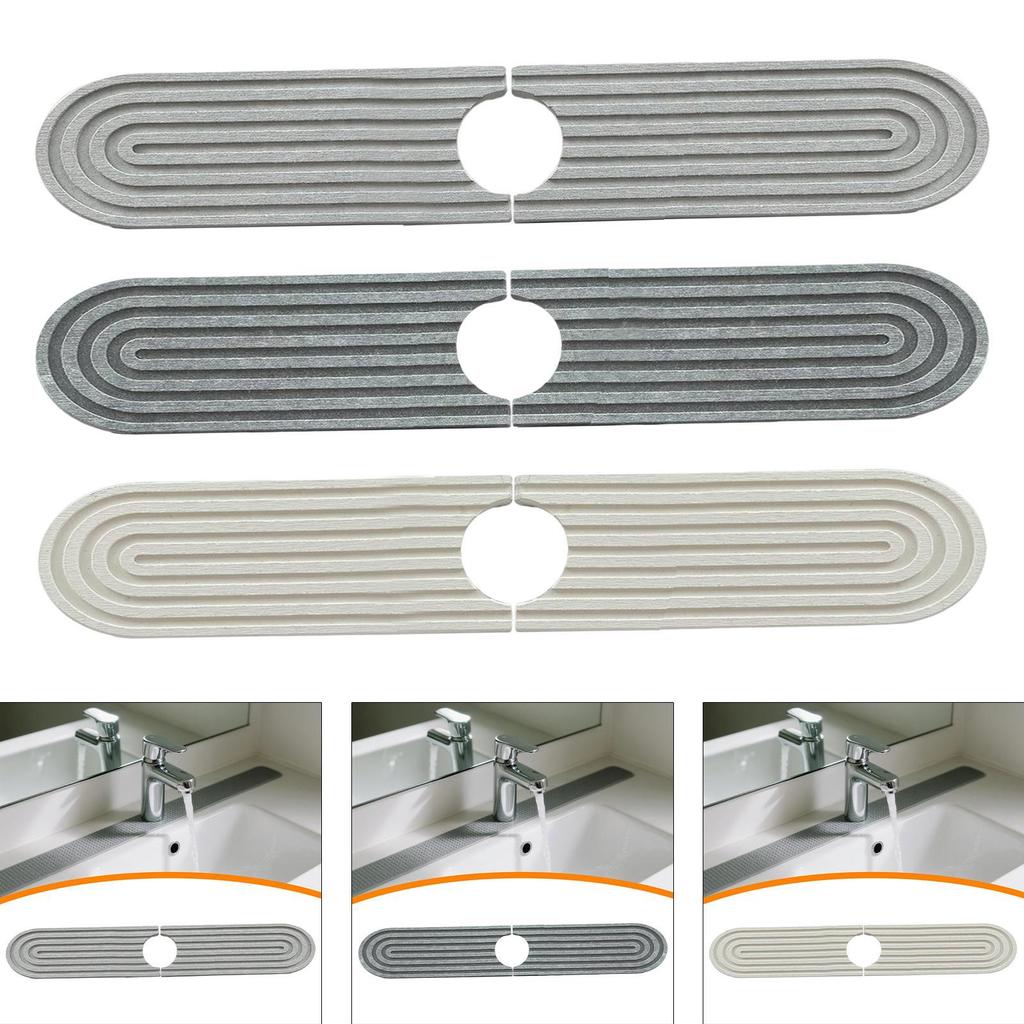 Kitchen Sink Faucet Mat Protection Non Slip Fast Drying Mat Protector Water Absorbent for Kitchen Restaurant Home Countertop