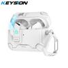 KEYSION Magnetic Automatic Switch Earphone Case for Airpods Pro 3 Pro 2 Shockproof Phone Stand Headphone Cover for AirPods 4 3 2 1