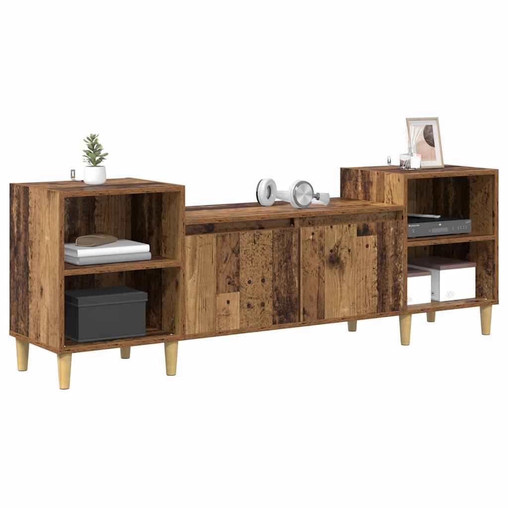 TV Cabinet Reclaimed Wood Look 160 x 35 x 55 cm Engineered Wood