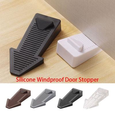 New Silicone Door Stopper Wall Protectors Anti Collision Floor Holder Non-slip Hidden Doorstop Bedroom