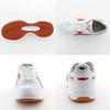 Gym Shock Antibacterial and for Boys and 2E [Moonstar] Shoes, Lightweight, Absorbing, Deodorizing, 21cm~31cm, Girls, W/Red, 24.5 Cm,