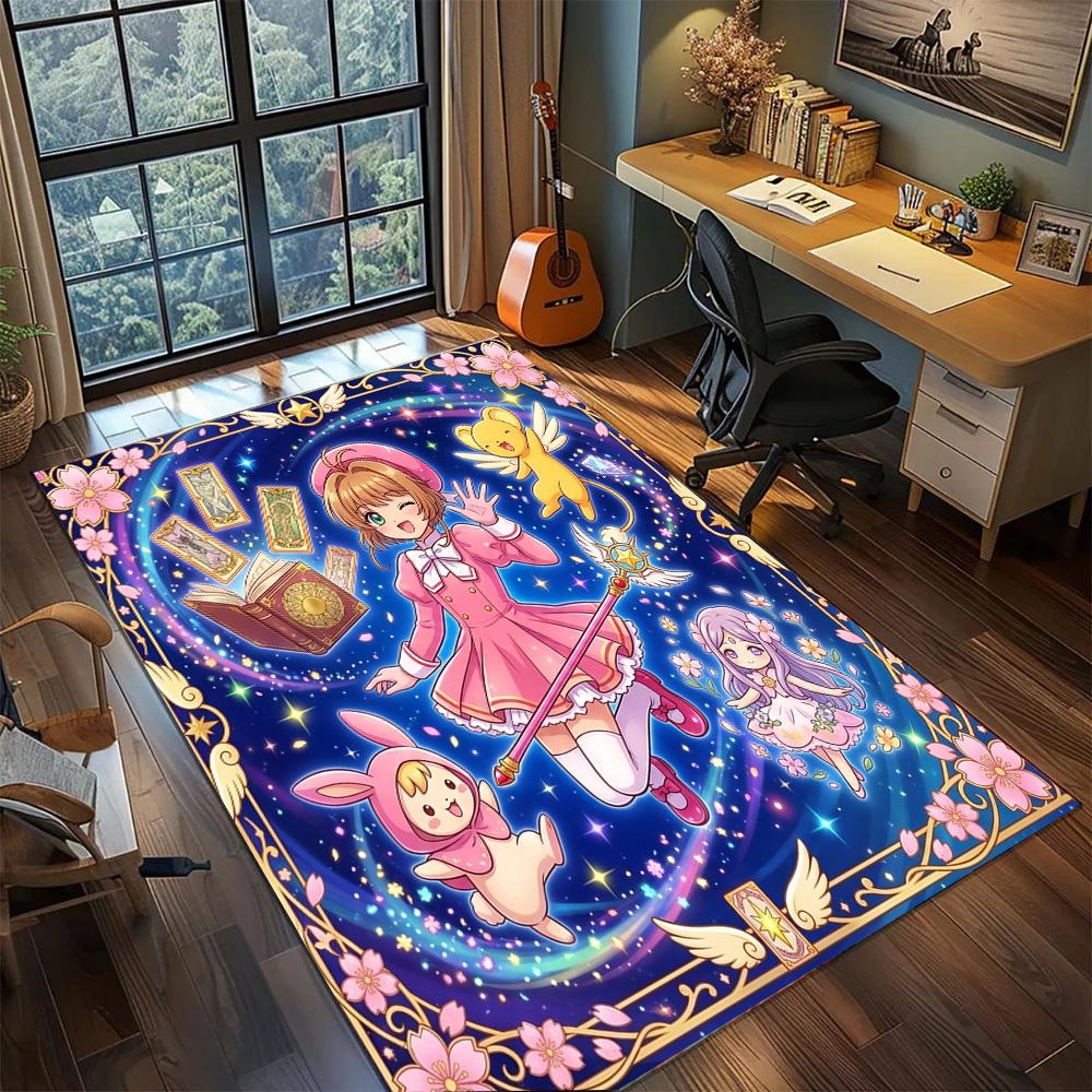 

Cardcaptor Sakura Gamer Home Large Area Non Slip Washable Floor Mat Rug Carpet Bedroom Decor.-TING 60x90cm