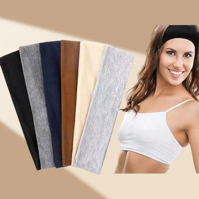 Yoga Elastisches Übungs-Fitness Schweißableitendes Stirnband Einfarbiges Stirnband Rutschfestes Stirnband