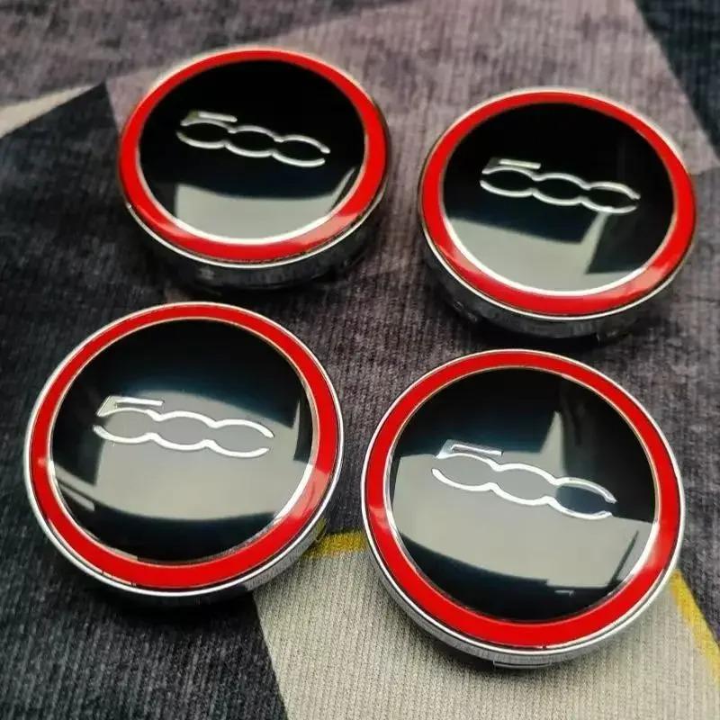 4PCS 60mm Car Wheel Hub Cover Emblem Sticker Accessory For  Abarth 500 Tipo FR Panda Argo Freemont Viaggio Bravo Punto Doblo