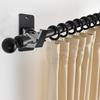 4pcs Curtain Rods Holders Nail-Free Adjustable Curtain Rod Hooks No Drill Curtain Rod Brackets For Bathroom, Bedroom