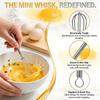 2/4Pcs Stainless Steel Mini Whisk Spring Coil Wire Egg Beater Handheld Egg Whisk Beater Manual Hand Whisker Kitchen Tiny Whisk