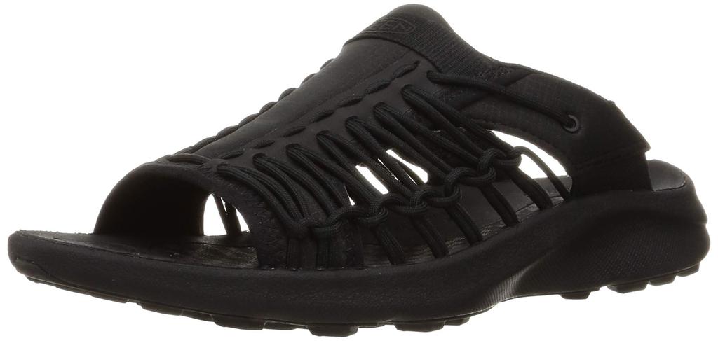 KEEN Sandals UNEEK SNK SLIDE Unique Sneak Slide Cm Men's Black/Black 27.0