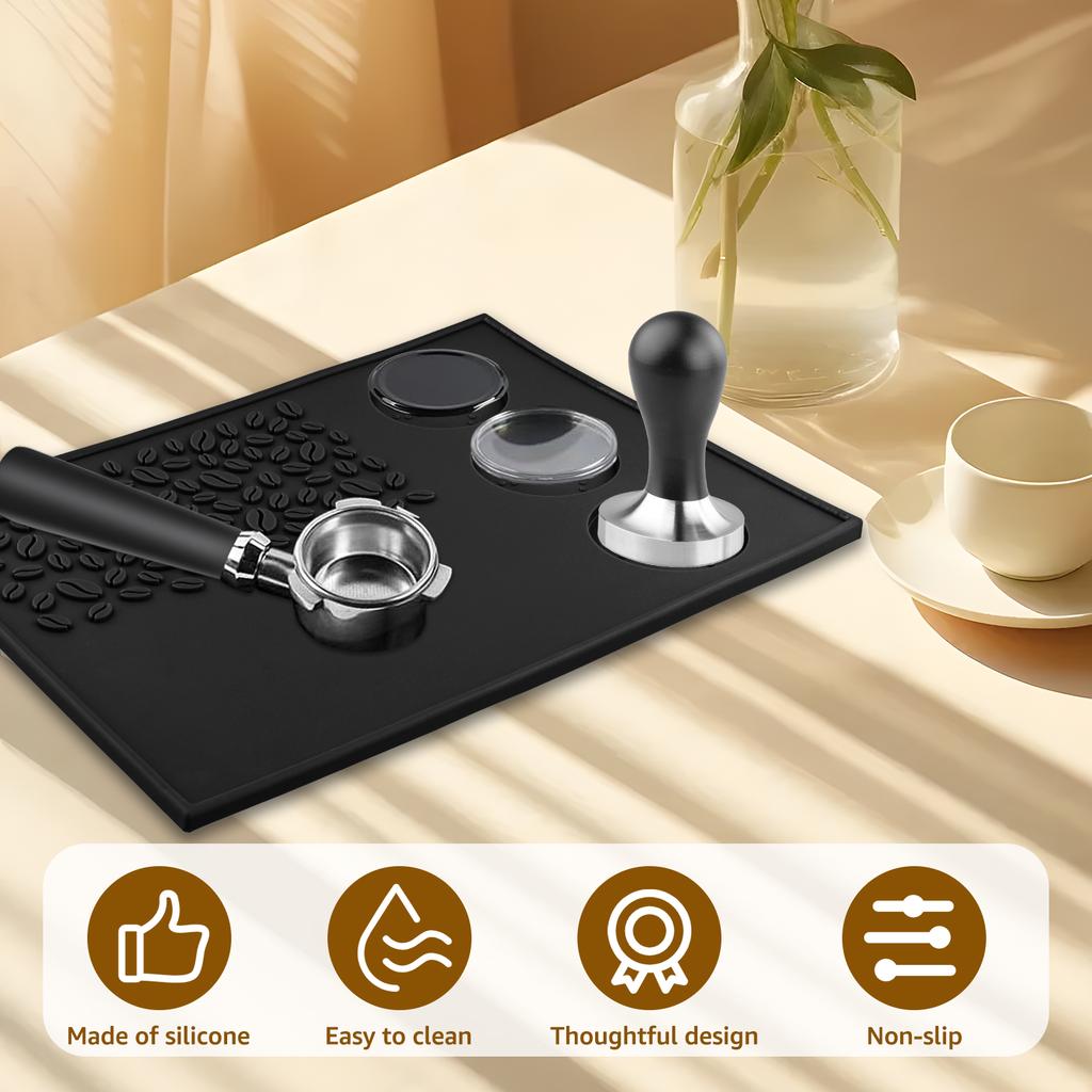 Coffee Tamper Mat Nonslip Silicone Press Powder Pad Espresso Coffee Tamping Rest Holder Tools Reusable Coffee Tamping Mats
