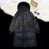 2024 Unisex Mid-Length Hooded Padded Coat - Thick, Warm, Solid Color Winter Jacket