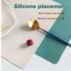 Multiple Sizes Food Grade Silicone Waterproof Placemat Heat Insulation Anti-Slip Washable Table Mat Kitchen Dinnerware