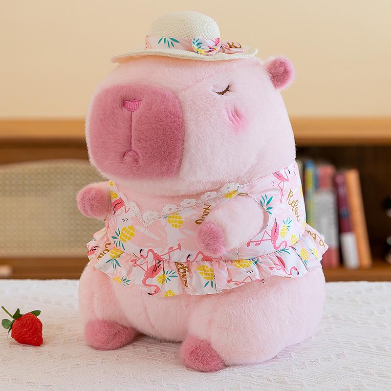 Adorable Capybara & Bear Plush Toy - Perfect Birthday Gift