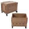  Storage Bin with Wheels PP Plastic Stackable Folding Transfer Basket for Home Garage SUV
