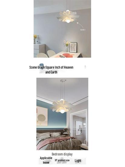 Modern Romantic Chandelier for Restaurant, Living Room, Children's Room, and Bedroom - French Flower Design