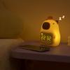 Cute Capybara Shape Sleep Night Lamp with Alarm Slock 1500mAh USB Rechargeable Sleep Trainer for Kids and Adults