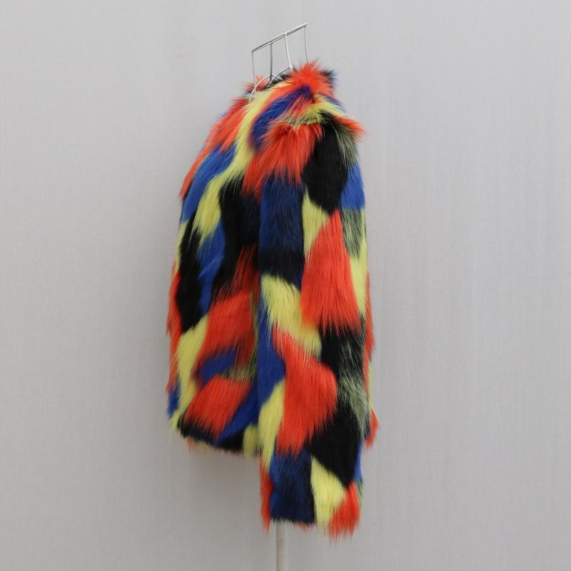 Autumn and winter new fox fur coat short women's clothing slim-fitting Haining raccoon fur coat casual