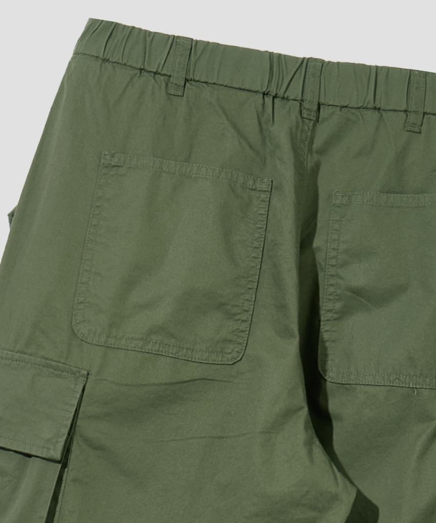 AGOD Cargo Strap Parachute Cotton Pants [Khaki]