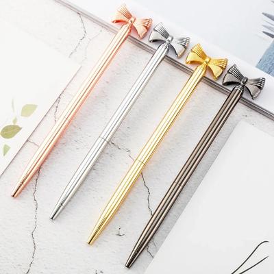 Kawaii Cute Bow Ball Pens Ballpen Fashion Girl Ballpoint Pens Pens for School Supplies Office Korean Creative Stationery