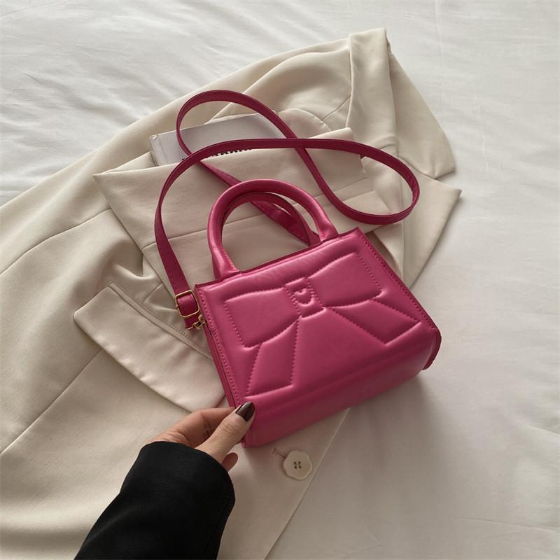 Crossbody Fashion Shoulder Bag With Bow Indentation Design For Daily Casual