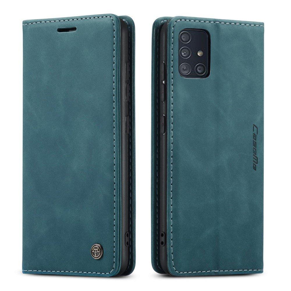 CASEME Case for Samsung Galaxy A51, Leather Wallet Case, Green
