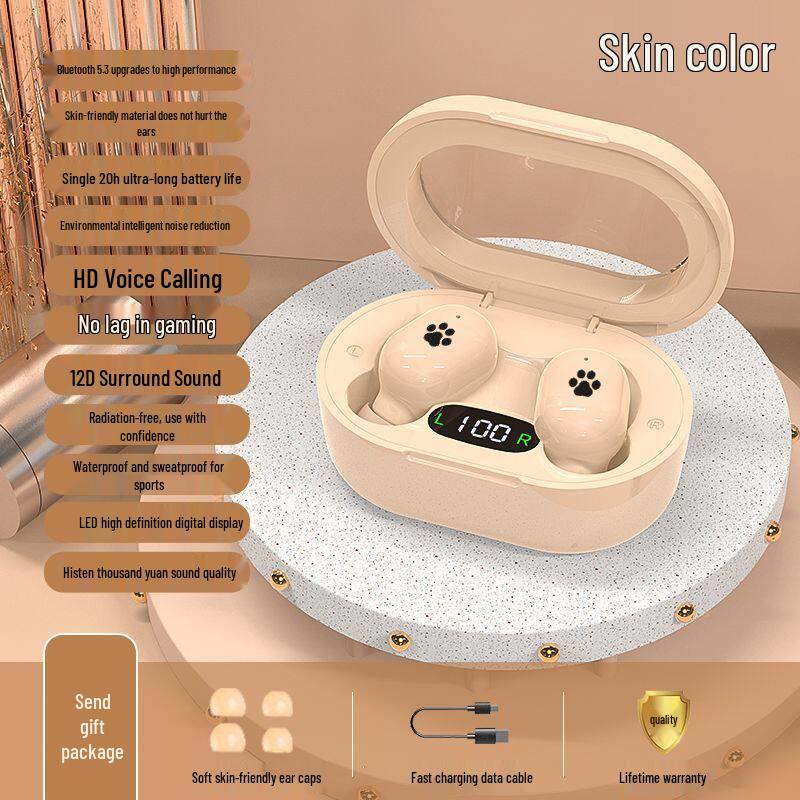 Mini Bluetooth Earphones 2025 with Noise Reduction, High Sound Quality, and Long Battery Life - Compatible with Huawei, Apple, Xiaomi