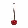Red Fruit Bag Charm Resin Craft Pearl Key Ring Heart Pendant Fruit Key Chain  Holiday Party