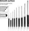 12pcs 40CR Steel Multi Size Round Head Pins Punch Set Grip Roll Pins Punch Tool Kit Professional Hollow End Starter Punch Chisel
