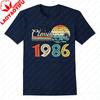 Divertente 40 Anni Vintage Febbraio 1986 Regalo 40° Compleanno Maglietta Uomo Abbigliamento Harajuku Streetwear Magliette Grafiche Unisex Top