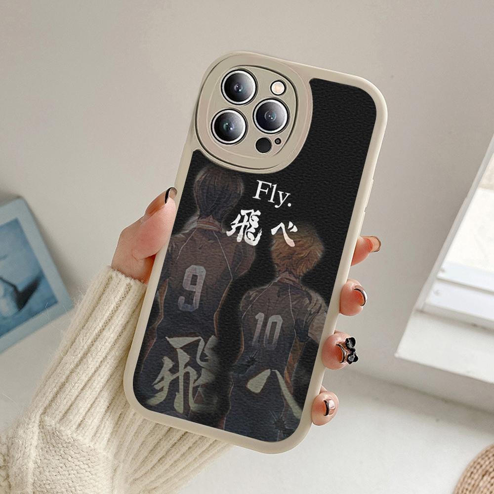 Volleyball Haikyuu Anime Phone Case for Iphone 14 13 11 12 Pro MAX 13 12 MiNi 7 8plus 14 13 11 PRO X XS 12 11 XR Lambskin Covers