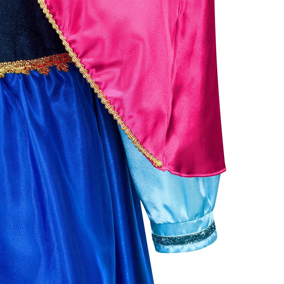Frozen Anna Princess Girl Dress Halloween Cosplay Party Costume Snow Queen Princess Clothes Children Outfit 2-10 Y