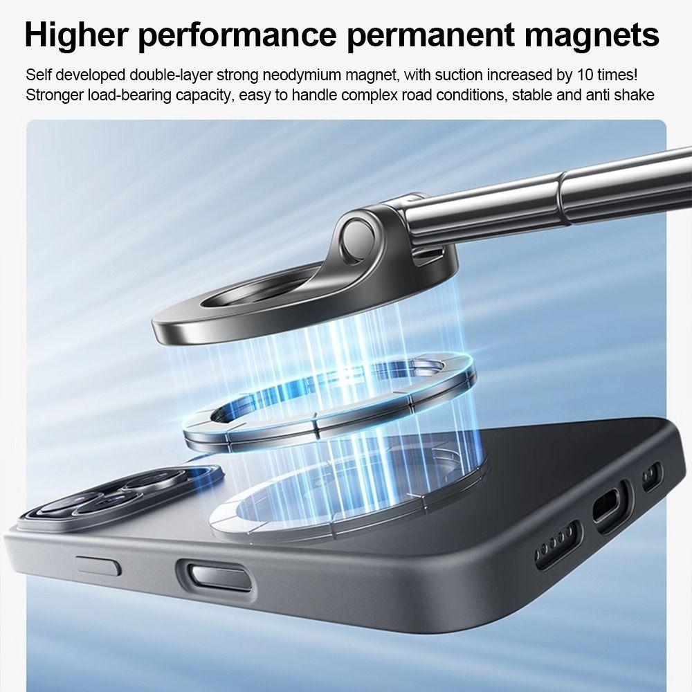 360° Rotatable Car Phone Holder Magnetic Desktop Stand Portable Phone Mount  for Vlogging Equipment