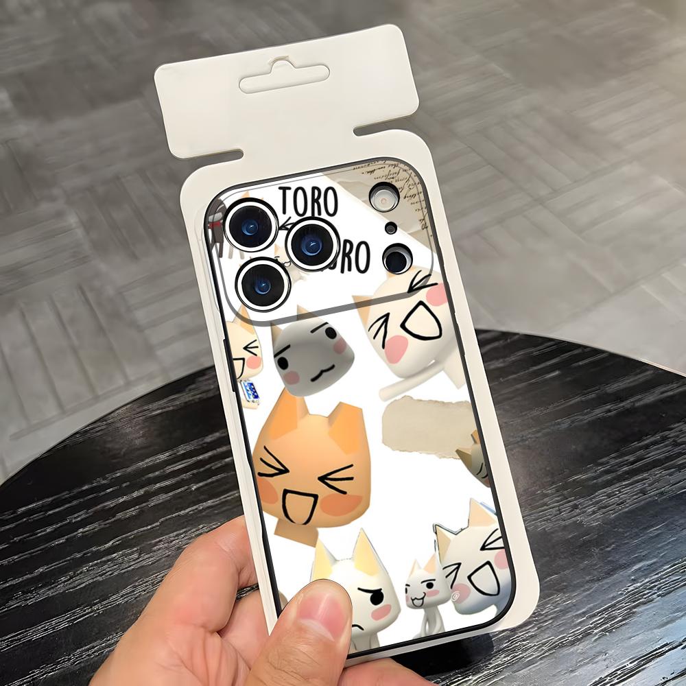

Inoue Toro CUTE Cat Phone Case For IPhone 17 Air 16 E Pro Max 15 14 13 Mini 12 Pro 11 Max Plus Black Soft Shell iPhone 16e