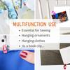 20/40PCS Colorful Sewing Clips, Plastic Fabric Clamps, Garment Edge Seam Grip for Tailoring & Crafts, Non-Slip Holding