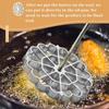 3pcs Bunuelos Mold with Handle Aluminum Achappam Mold Rosette Maker Kit Cookie Cake Tool Cast Waffle Rosette Iron Set Cooking Stamp Maker Kit