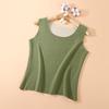 Women's German Velvet Self-Heating Thermal Vest: Double-Sided Brushed, Seamless, Solid Color, Thick, Autumn/Winter