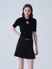 LORDLOAR Bolero Collar Knit Black
